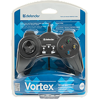 Джойстик геймпад проводной Defender Vortex USB 13 кнопок (Black)