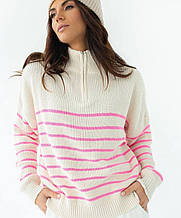Зручний жіночий светр бавовняна в'язка oversize 42-46
