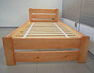 Ліжко односпальне "Антоніо" з натурального дерева, фото 2