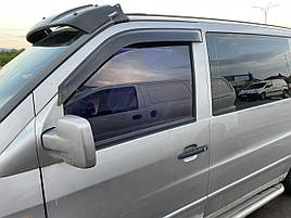 Дефлектори вікон (вітровики) клейкі/накладні Д/о Mercedes Vito 638 1995-2003 (ck) 2 шт (ANV-AIR)