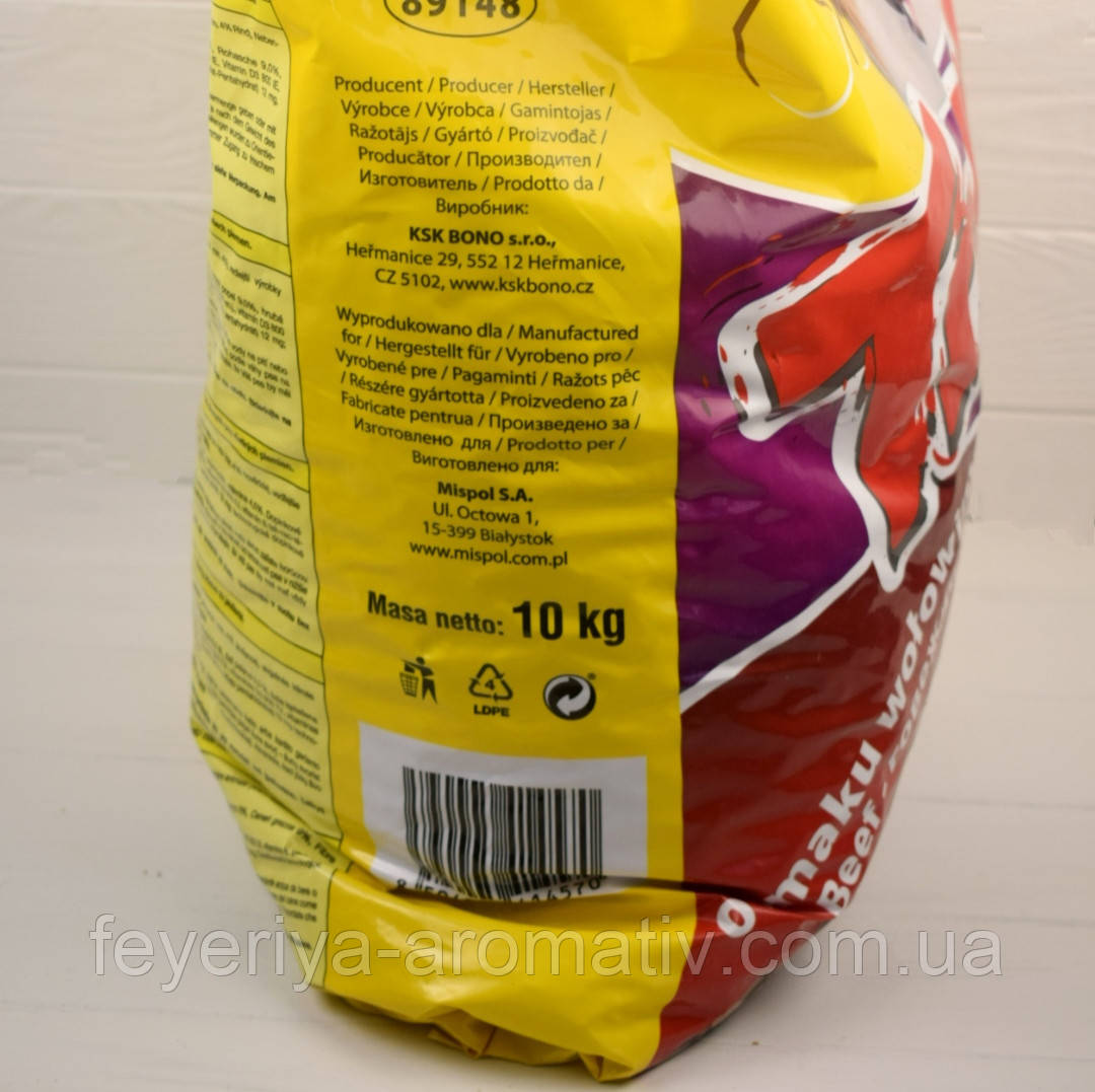 Сухой корм с говядиной для взрослых собак всех пород Tropi 10 кг Чехия - фото 4 - id-p1599016321