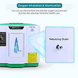 9 л Кисневий концентратор 2 в 1 з небулайзером DEDAKJ модель DE-2AW (Німечина), фото 5