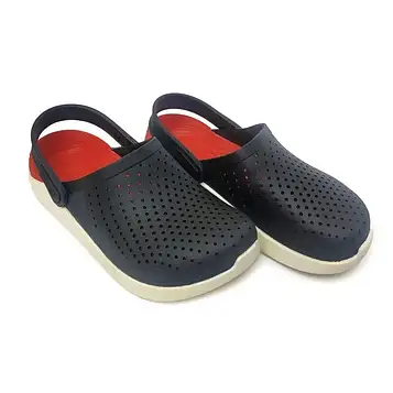 Крокси дитячі сабо шльопанці чорно-червоні Street Fight 5017-301