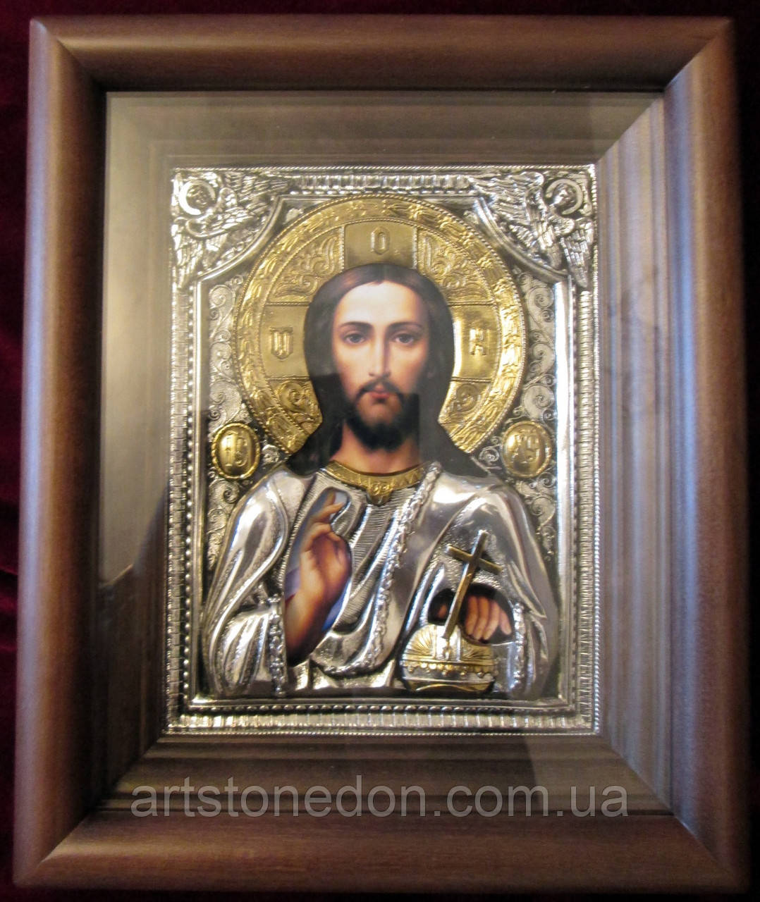 Ікона срібна Господь Вседержитель (N62), фото 1