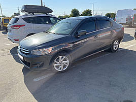 Дефлектори вікон (вітровики) Citroen C-Elisee 2012 -> 4 шт (HIC)