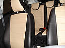Чохли на сидіння Рено Симбол (Renault Symbol) (модельні, окремий підголовник) Чорно-білий, фото 4