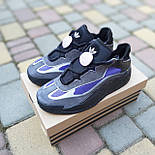 Чоловічі кросівки Adidas Niteball весна-осінь-літо демісезонні чорні з фіолетовим. Фото в живу. топ, фото 5