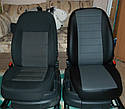 Чохли на сидіння КІА Каренс (KIA Carens) (модельні, окремий підголовник) Чорно-білий, фото 2