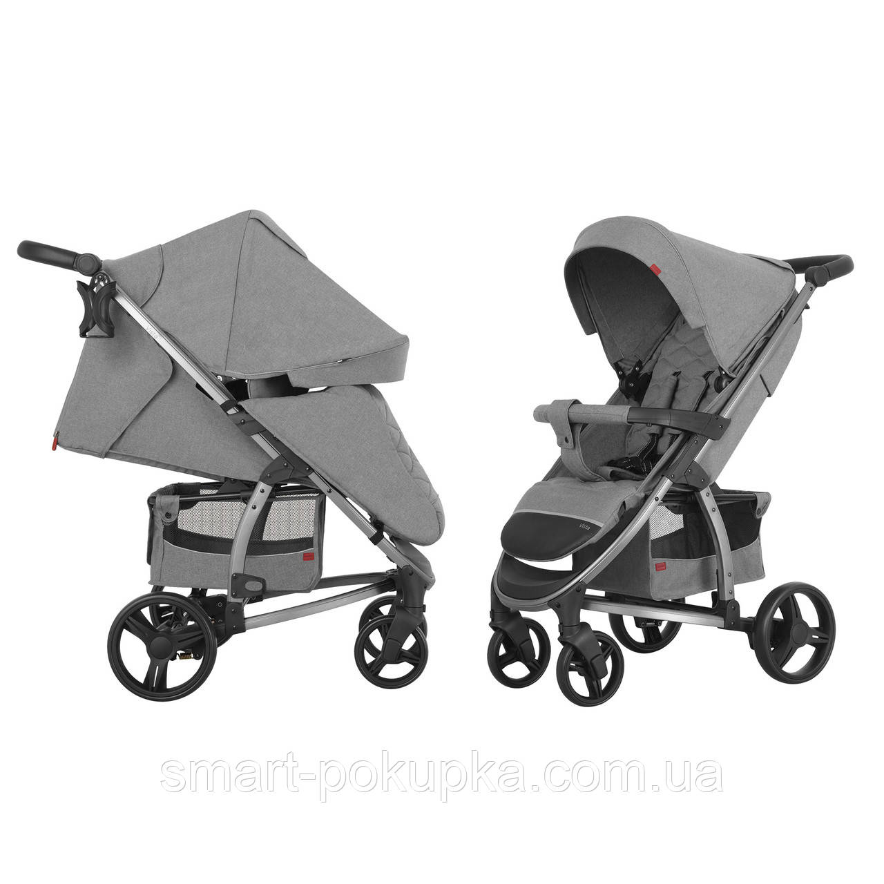 Прогулянкова коляска CARRELLO Vista CRL-8505 Steel Grey +дощовик L /1/ MOQ