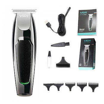 Машинка для стриження акумуляторна 5 в 1 VGR V 030 USB CHARGE / Машинка для стриження волосся й бороди