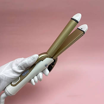 Утюжок випрямляч плойка для укладання волосся гофре 4 в 1 Geemy GM 2962 30W / Прилади для укладання волосся