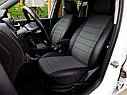 Чохли на сидіння Шевроле Нива (Chevrolet Niva) 2009 - ... р модельні  з екошкіри Чорний Чорно-білий, фото 4