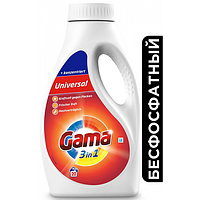 Универсальный бесфосфатный гель для стирки Gama 3в1 1л (20 стирок)