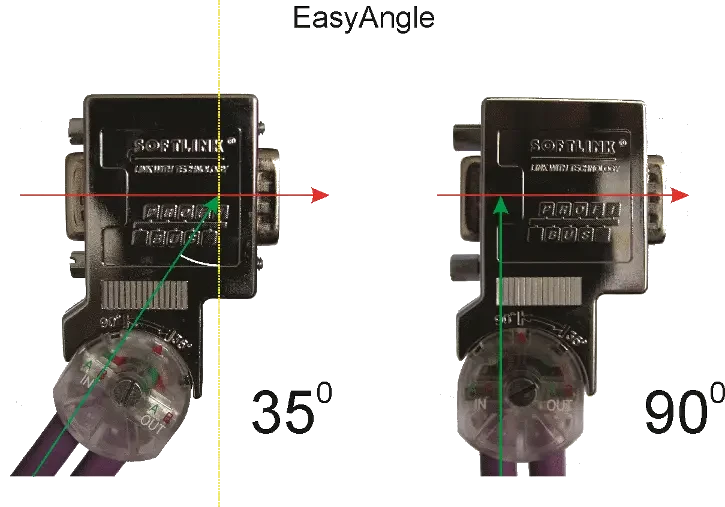 Коннектор PROFIBUS-DP 972-BA8000, угол отвода кабеля 35° и 90° - фото 2 - id-p609825538