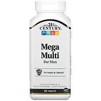 Мультивитамины и мультиминералы для мужчин, 21st Century "Mega Multi For Men" (90 таблеток)