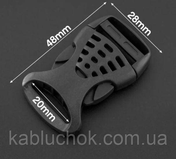 Карабін фастекс 20 мм, фото 1