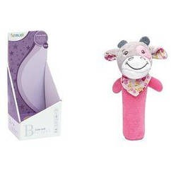 Baby Funmuch  Коровка погремушка-палочка мягкая