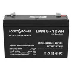 Акумуляторна батарея LogicPower LPM 6 V 12 AH (LPM 6 — 12 AH) AGM