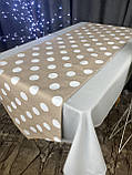 Скатертина-доріжка (раннер) на стіл тефлонова високої якості, 40 см х 170 см, фото 4