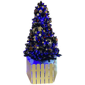 Дерев'яний парканчик під Ялинку 500*500 мм (від 5 секцій)