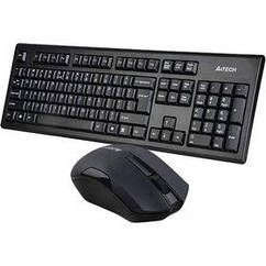 Комплект (клавіатура, миша) бездротовий A4Tech 3000N Black USB