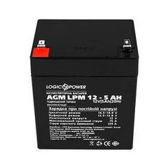 Акумуляторна батарея LogicPower 12 V 5 AH (LPM 12 — 5.0 AH) AGM