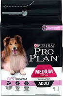 Пуріна. Purina Pro Plan Dog Adult Medium Sensitive Skin OptiDerma 14кг