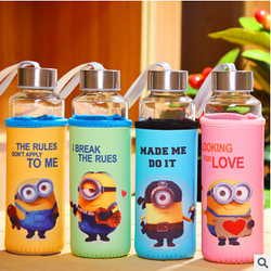 Пляшка в чохлі Міньйони, 300 мл