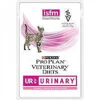 Влажный корм Purina Veterinary Diets Urinary для кошек, при заболевании мочеполовой системы, с лососем, 85 г