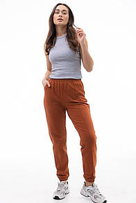 Спортивні штани жіночі джогери теракотові Modna KAZKA MKAR32701-2