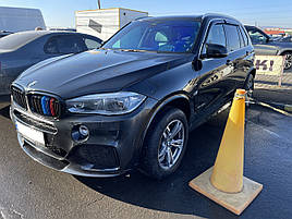 Дефлектори вікон (вітровики) з хром накладкою BMW X5 F15 2013 -> 4шт (HIC)