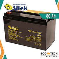 Аккумулятор Altek ABT-80Аh/12V GEL