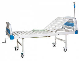 Ліжко лікарняне “БІОМЕД” FB-23 ( 2-секційне, механічне) на колесах