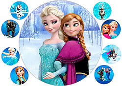 Фроузен 5 Вафельная картинка 