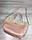 Жіноча сумка Дарина мерехтливої кольору з бежевим, фото 3