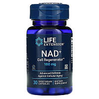 Life Extension, Регенератор НАД и клеток, 100 мг, 30 вегетарианских капсул (LEX-19043)