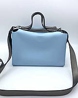 Женская сумка 2в1 Малика голубого цвета