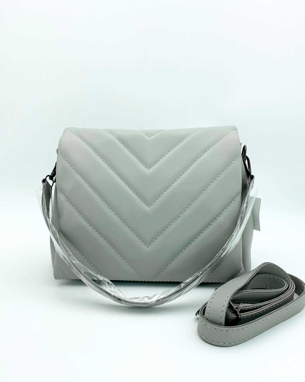 Сумка жіноча «Сара» сіра (код: 64001)