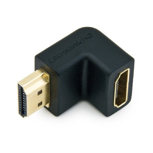 Адаптер HDMI - HDMI, мама-тато, кутовий перехідник 90