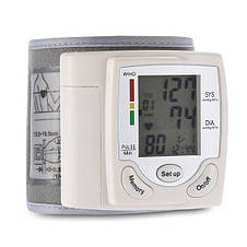 Автоматичний тонометр на зап'ястя CK-102S Automatic Blood Pressure / Вимірювач тиску, фото 2