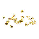 Хольнітени односторонні для взуття Закльопки Золото 4*3мм 10шт ZHL019, фото 4