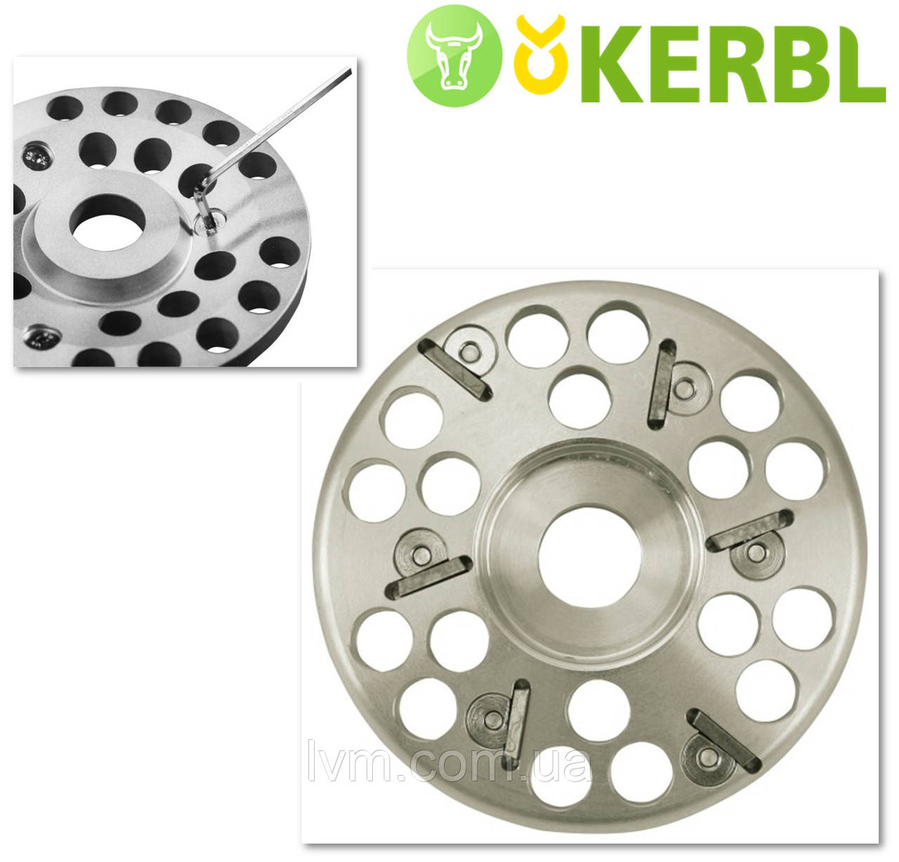 Диск для обробки копит 120м PROFI на 3 ножа KERBL