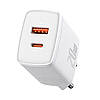 Мережевий зарядний пристрій Baseus Compact Quick Charger 20 W White (CCXJ-B02), фото 2