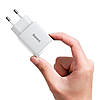 Мережевий зарядний пристрій Baseus Compact Quick Charger 20 W White (CCXJ-B02), фото 7