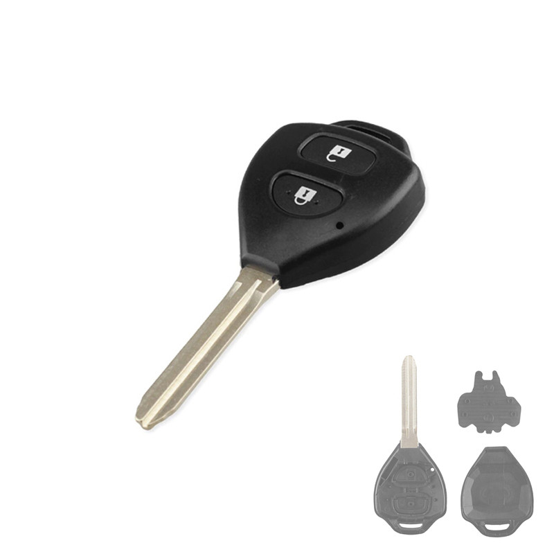 Ключ заготівка, корпус під чіп, 2кн, Toyota, TOY43, фото 1