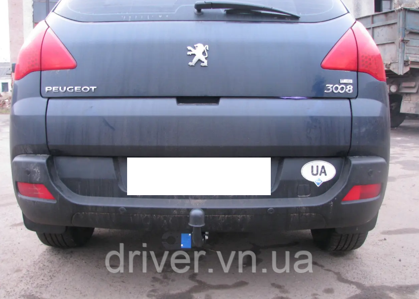 Фаркоп PEUGEOT 3008 2009-2016. Тип С (гак знімний на 2 болтах)