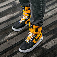 Чоловічі кросівки Nike Air Force 1 High Special Field Orange Black White, фото 3