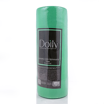 Комірці перукарські еластичні Doily 5 ролів в уп., м'ятні