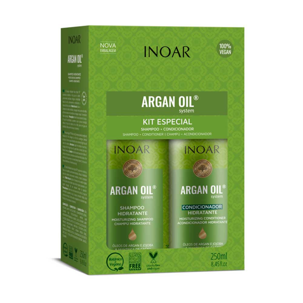 Набір для комбінованого волосся Kit Duo Argan Hidratante Inoar, 2х250 мл