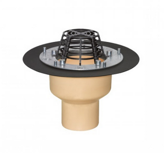 Покрівельна воронка з поліуретану SitaTrendy з притискним фланцем (діаметр 110 мм)